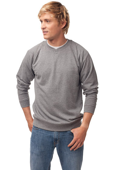 Independent Trading Mens Heather French Terry V-Neck Pullover | SUN Website